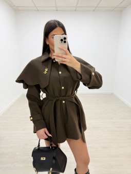 ABRIGO CAPA YSL VERDE